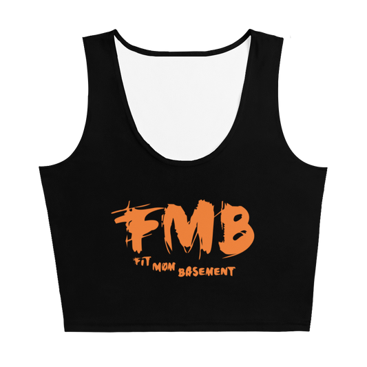 Black and Orange FMB Crop Top