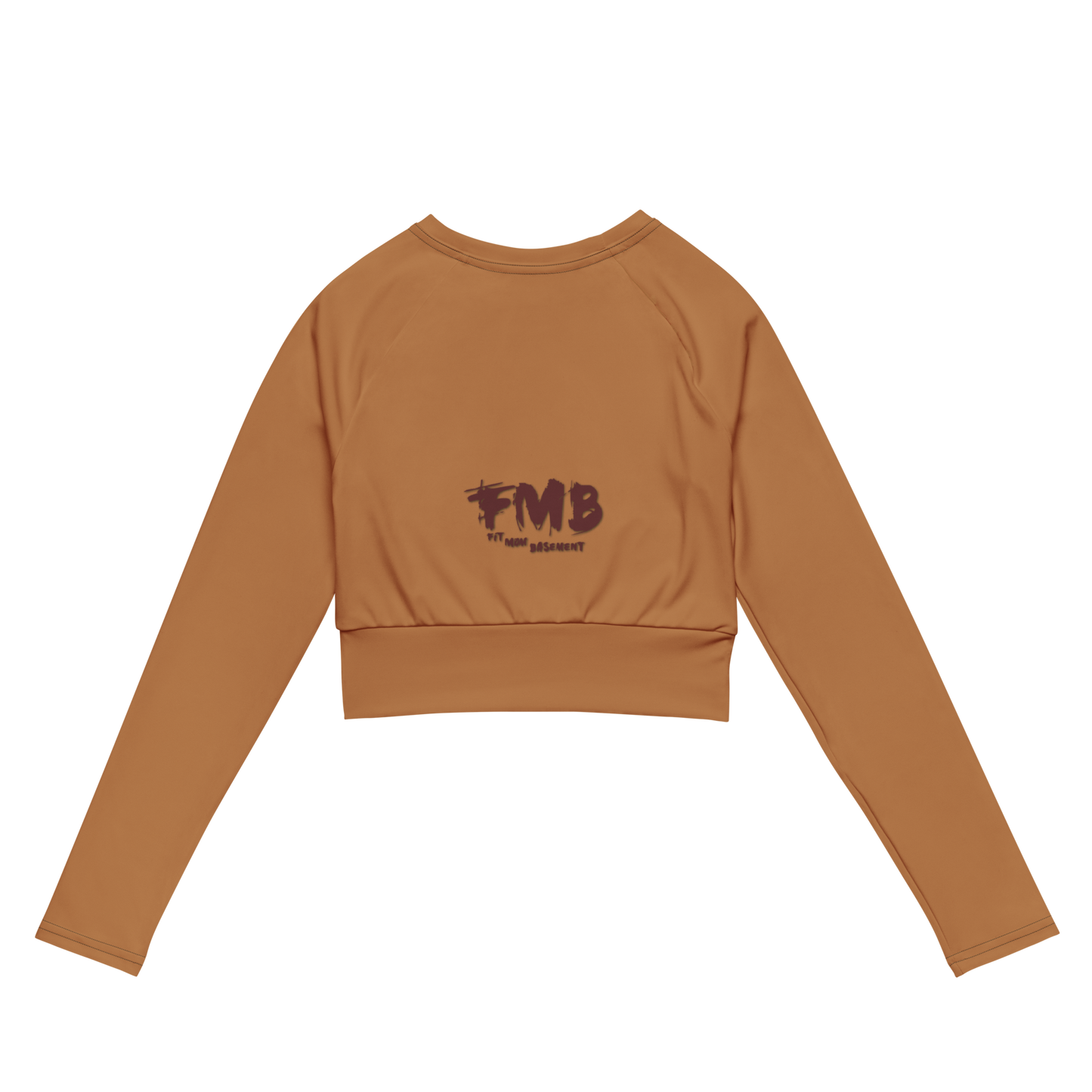 Beige FMB long-sleeve crop top