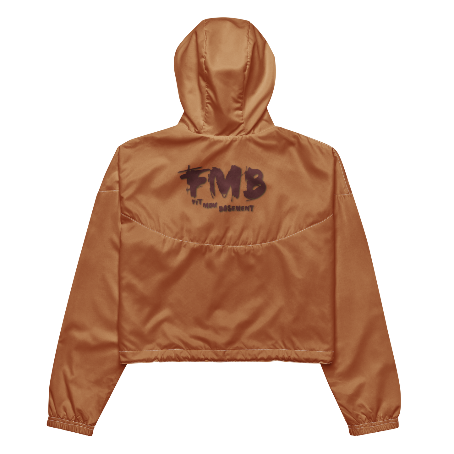 Beige FMB cropped windbreaker